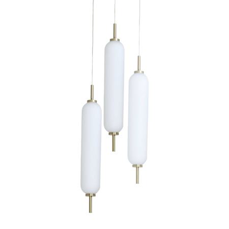 A large image of the Dainolite TYA-1230LEDP Aged Brass / White