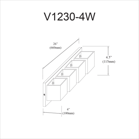 A large image of the Dainolite V1230-4W Alternate Image