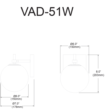 A large image of the Dainolite VAD-51W Alternate Image