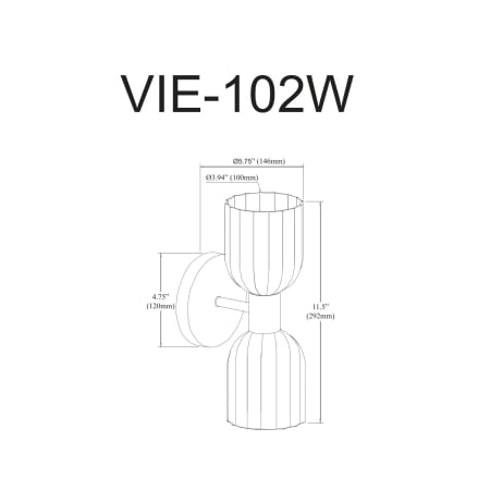 A large image of the Dainolite VIE-102W Alternate Image