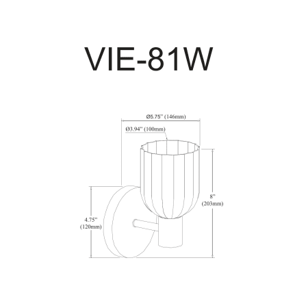 A large image of the Dainolite VIE-81W Alternate Image