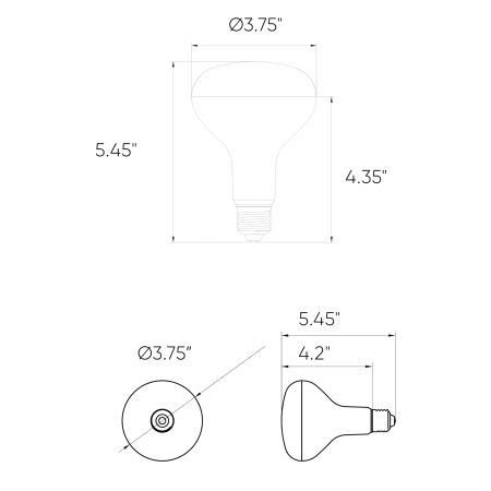 A large image of the DALS Lighting SM-BLBBR30 Alternate View