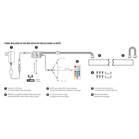 A large image of the DALS Lighting SM-UCL36 DALS Lighting Smart Linear In Box