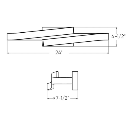 A large image of the DALS Lighting VRB24-CC Alternate Image