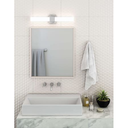 A large image of the DALS Lighting LEDVAN002-CC-36 DALS Lighting LED Vanity CC Lifestyle 2