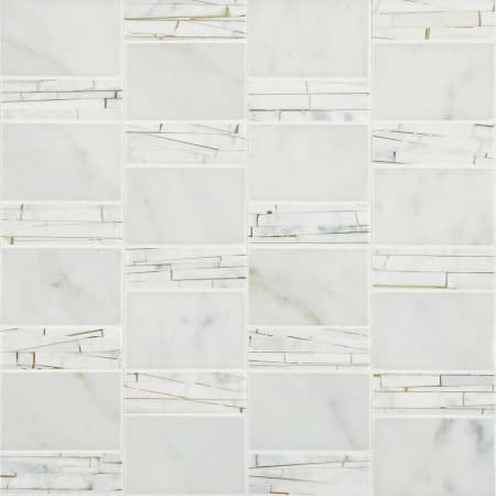 A large image of the Daltile MABSTRACMSL Carrara White