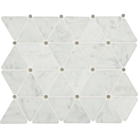 A large image of the Daltile MTRIANGLMSL Carrara White