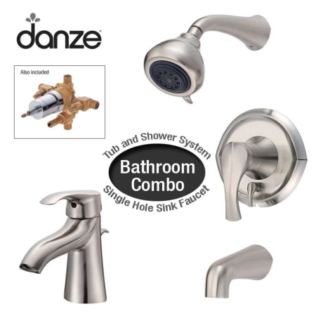 A large image of the Danze D990164 Brushed Nickel