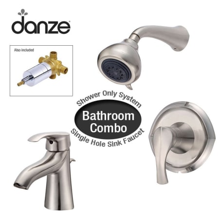 A large image of the Danze D990165 Brushed Nickel