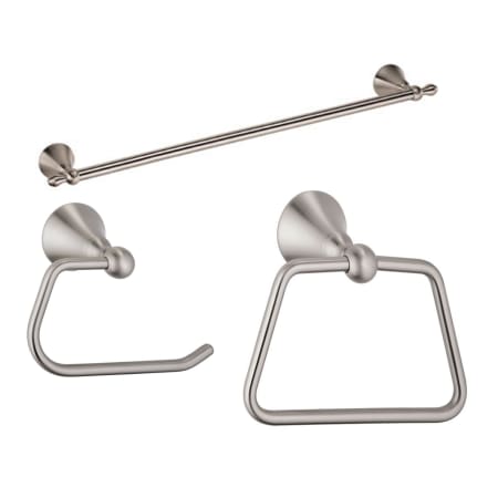 A large image of the Danze Bannockburn Good Accessory Pack 3 Brushed Nickel