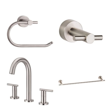 A large image of the Danze Parma Bundle 2 Brushed Nickel