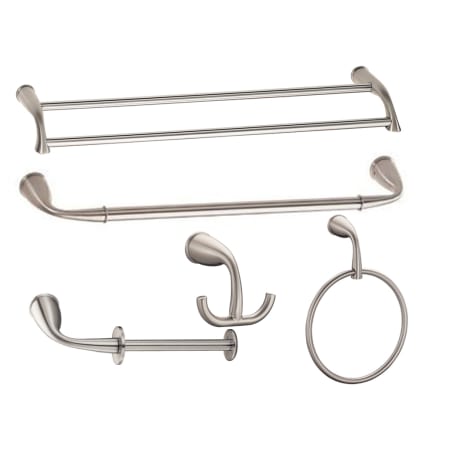 A large image of the Danze Plymouth Best Accessory Pack 2 Brushed Nickel