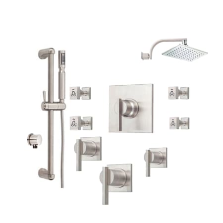A large image of the Danze Sirius Shower Bundle 1 Brushed Nickel