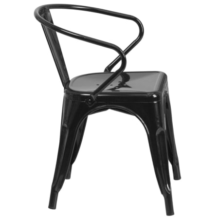Delacora Ch 31270 Wh Gg White 27 3 4 Tall Metal Chair Lightingdirect Com