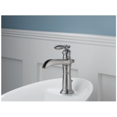 Delta 554 Pt Aged Pewter Single Handle Centerset Bathroom