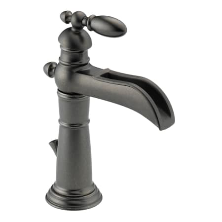 Delta 554 Pt Aged Pewter Single Handle Centerset Bathroom Faucet