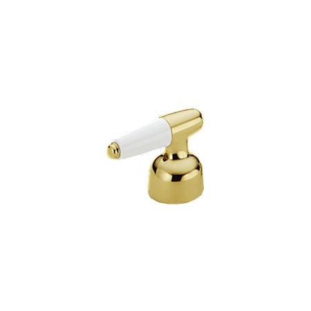 A large image of the Delta H22PB-A22WH Polished Brass / White