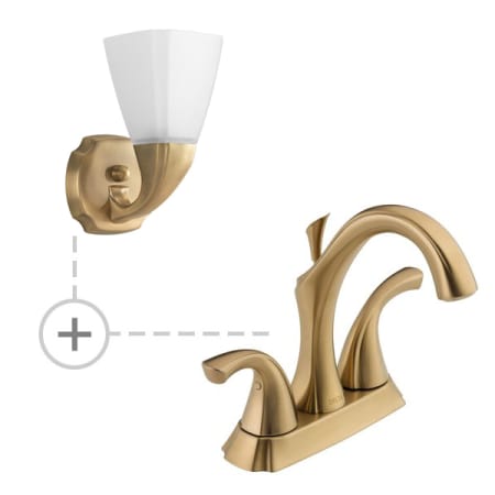 A large image of the Delta 2592-MPU-DST.P2846 Champagne Bronze
