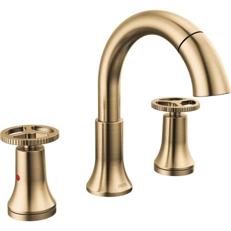 A large image of the Delta 3558-PD-DST Champagne Bronze
