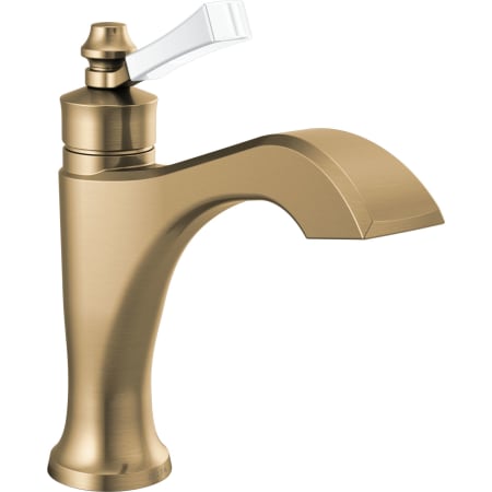 A large image of the Delta 556-MPU-DST Champagne Bronze / Porcelain