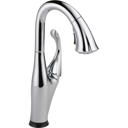 Delta 9992T-DST Chrome Addison Pull-Down Bar/Prep Faucet with On/Off