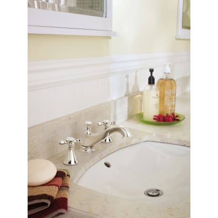Delta H295pn Brilliance Polished Nickel, Delta Cassidy Bathroom Faucet Cross Handles