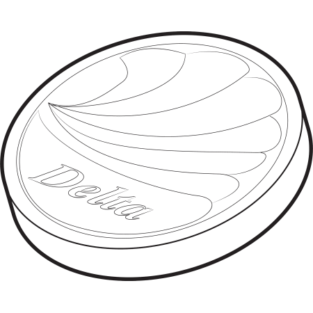 A large image of the Delta RP17446 Polished Brass
