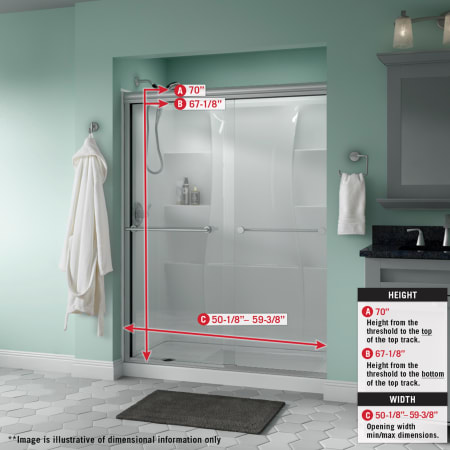 delta classic sliding frameless semi shower door bronze trinsic alternate wide glass