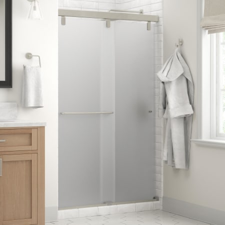 A large image of the Delta SMCN486-R Brushed Nickel