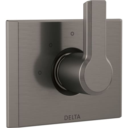 A large image of the Delta T11899 Lumicoat Black Stainless