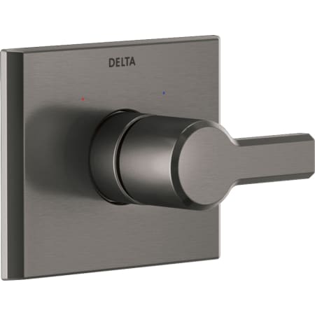 A large image of the Delta T14099 Lumicoat Black Stainless