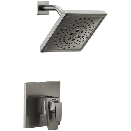 A large image of the Delta T17243 Lumicoat Black Stainless