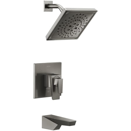 A large image of the Delta T17443 Lumicoat Black Stainless