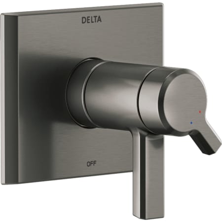A large image of the Delta T17T099 Lumicoat Black Stainless