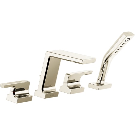 A large image of the Delta T4799 Lumicoat Polished Nickel