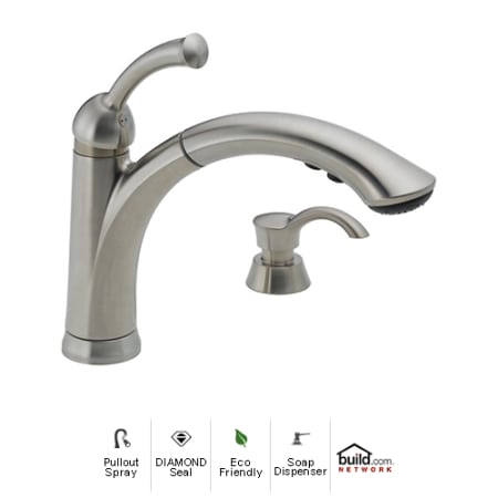 Delta 16926-SD-DST Chrome Lewiston Pullout Spray Kitchen ...