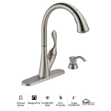 Delta 19922-SSSD-DST Brilliance Stainless Ashton Pullout ...