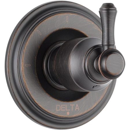 A large image of the Delta T11897-LHP Venetian Bronze Finish with Metal Lever Handle