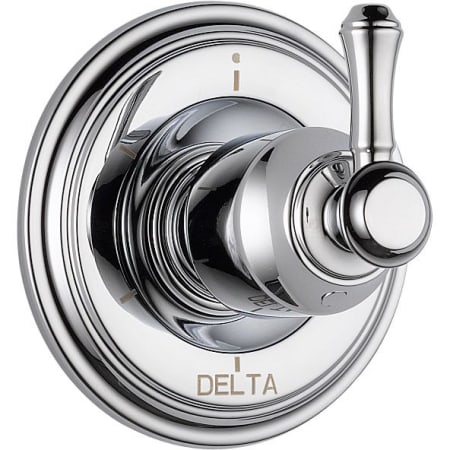 A large image of the Delta T11997-LHP Chrome Finish with Metal Lever Handle