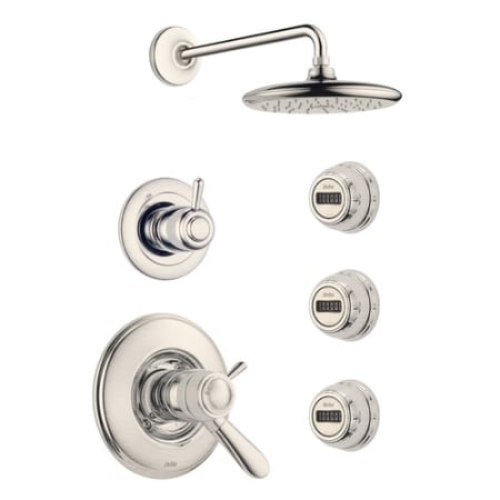 A large image of the Delta Lahara Monitor 17 Series Shower System Brilliance Stainless