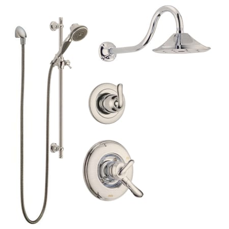 A large image of the Delta Linden Monitor Shower Package Brilliance Stainless