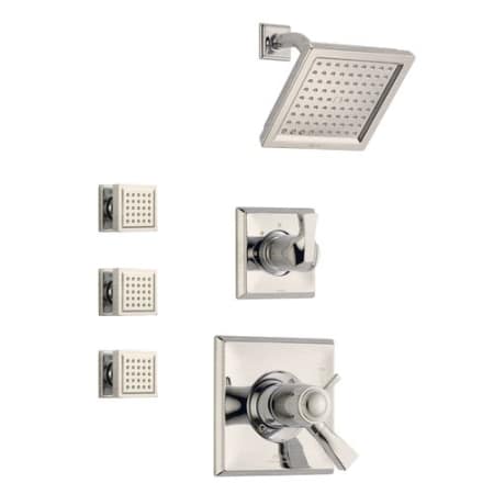 A large image of the Delta Dryden Monitor 17 Series Shower System Brilliance Stainless