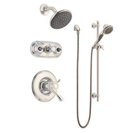 A large image of the Delta Leland Monitor 17 Series Shower Package Brilliance Stainless