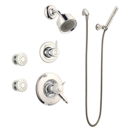 A large image of the Delta Grail Monitor 17 Series Shower System Brilliance Stainless