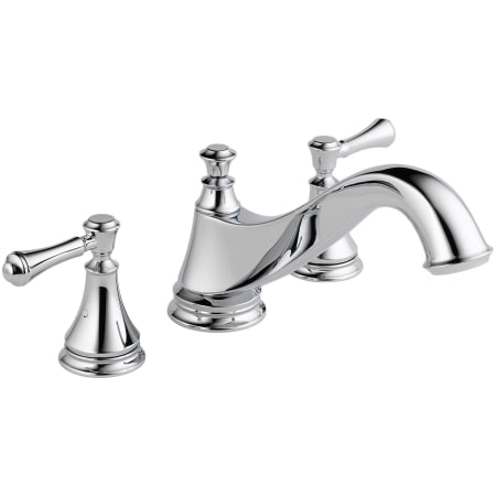 A large image of the Delta T2795-LHP Chrome Finish with Metal Lever Handle
