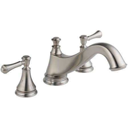 A large image of the Delta T2795-LHP Stainless Finish with Metal Lever Handle