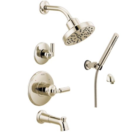 A large image of the Delta DSS-Bowery-1404 Brilliance Polished Nickel