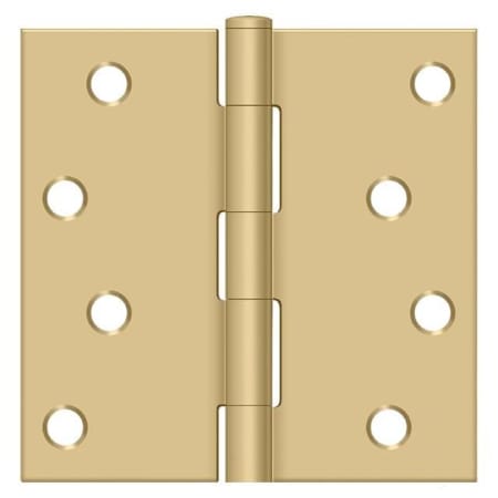 A large image of the Deltana S44U-R Satin Brass