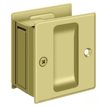 A large image of the Deltana SDP25 Polished Brass