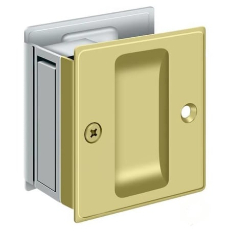 A large image of the Deltana SDP25 Polished Brass / Chrome